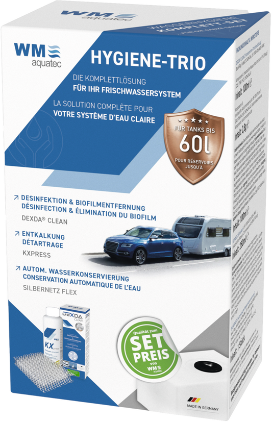 Hygiene-Trio bis 60 l Tankgröße