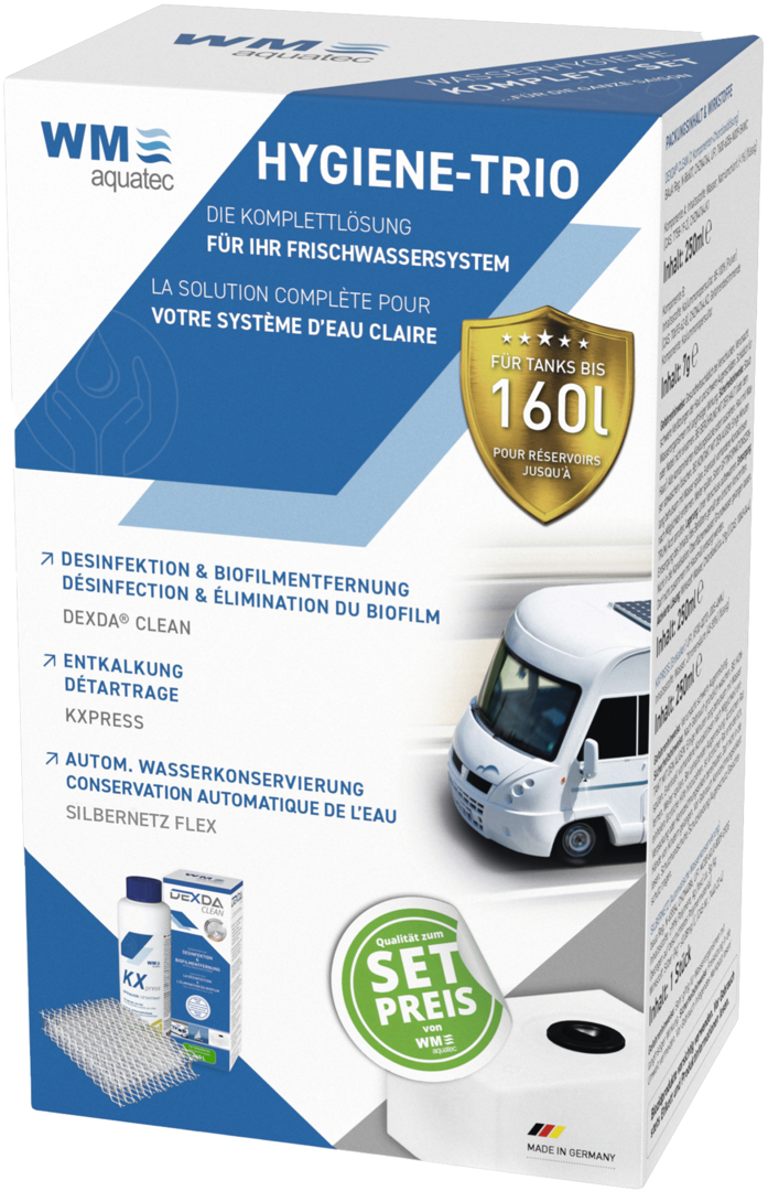 Hygiene-Trio bis 160 l Tankgröße