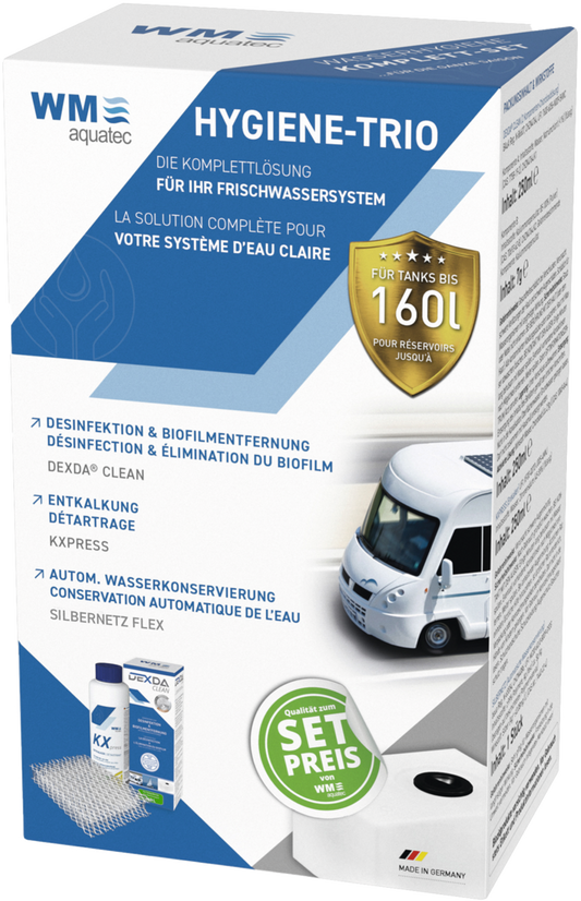 Hygiene-Trio bis 160 l Tankgröße