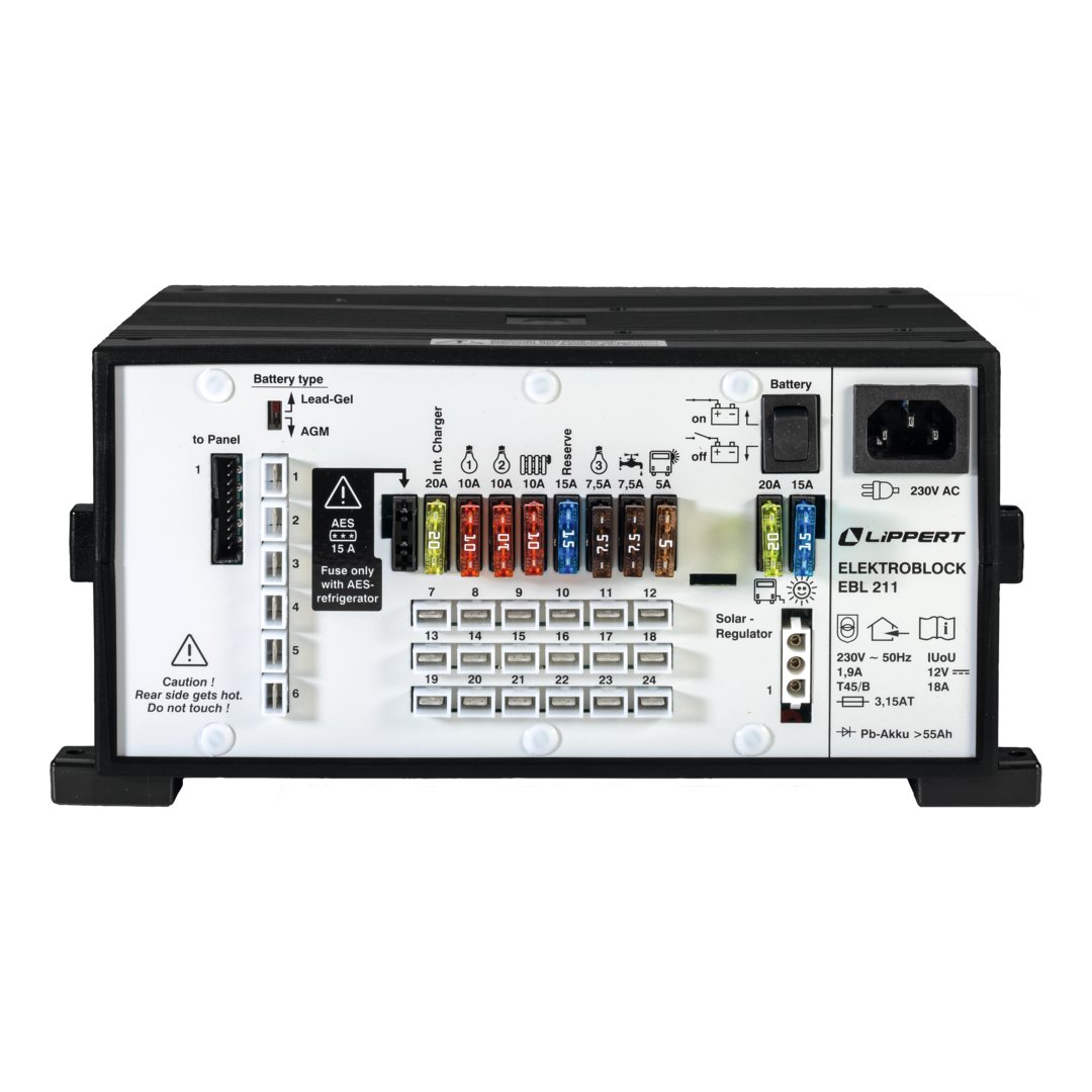 Elektroblock EBL 211 mit Kontrolltafel