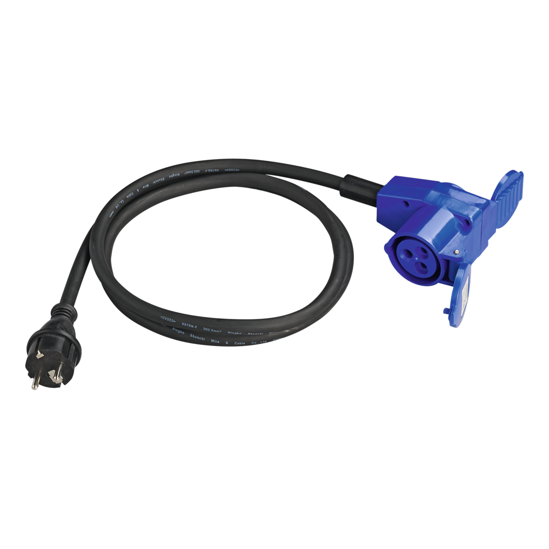 Adapterkabel Schuko-Stecker W 150 cm