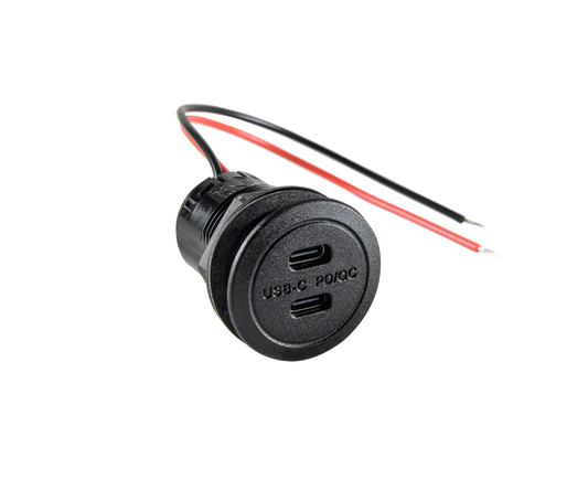 Power USB-C Doppelsteckdose PD/QC