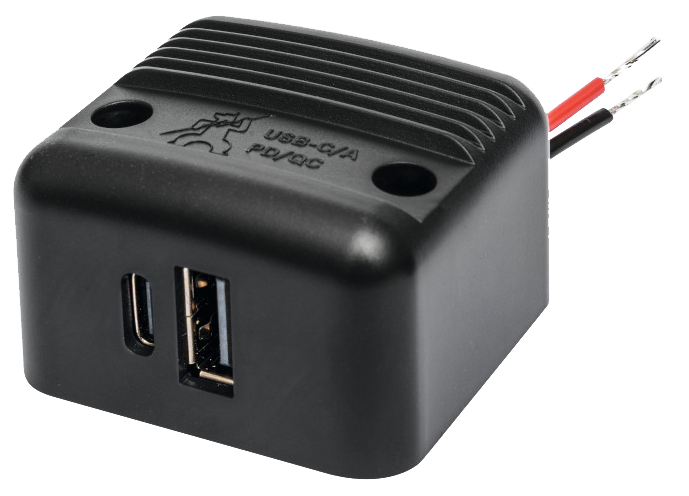 Aufbau-Power USB-C/A Doppelsteckd. PD/QC