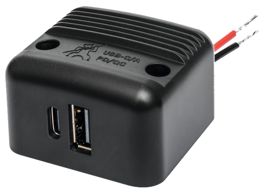 Aufbau-Power USB-C/A Doppelsteckd. PD/QC