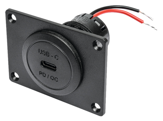 Power USB-C Einbausteckd. PD/QC 60 W Mon