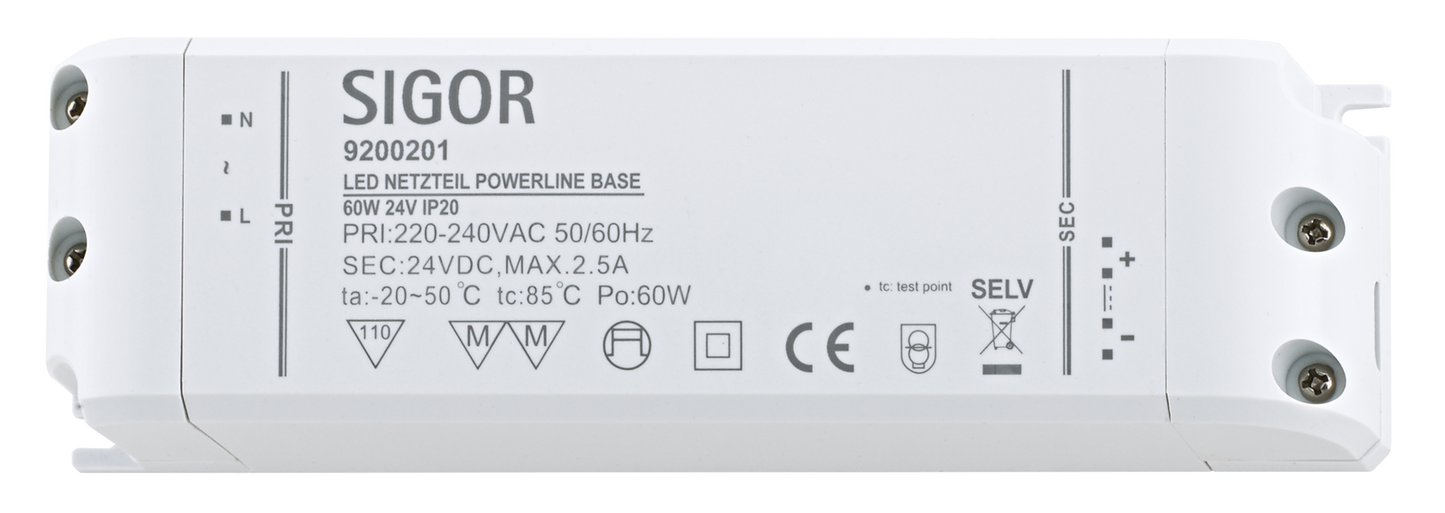 Netzteil POWERLINE BASE 60W 24VDC