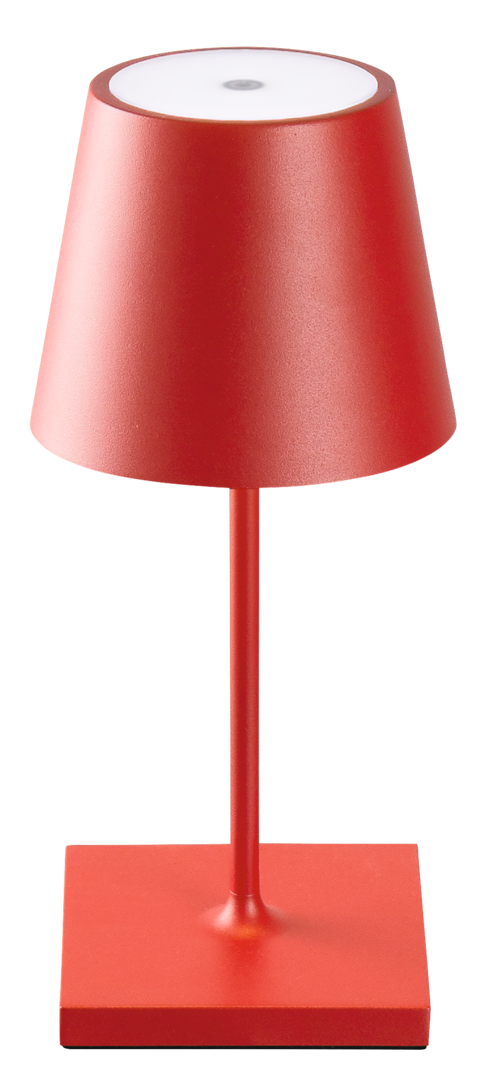 Akku-Tischleuchte NUINDIE Mini rot (R)