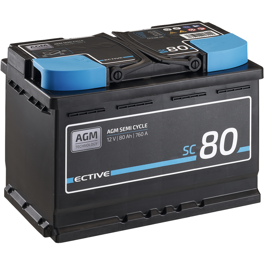ECTIVE SC 80 AGM Semi Cycle 80Ah (S) (D)