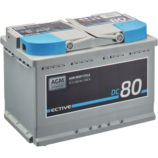 ECTIVE DC 80 AGM Deep Cycle 80Ah (S) (D)