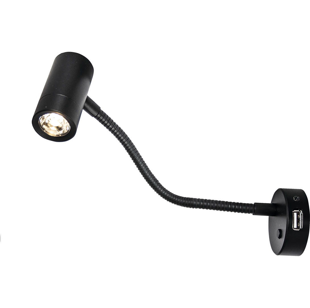 LED-Spot Mini Tube D4 flex satin-schwarz
