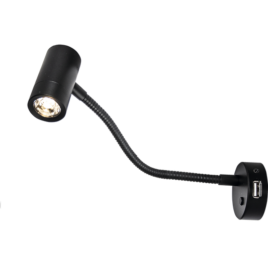 LED-Spot Mini Tube D4 flex satin-schwarz