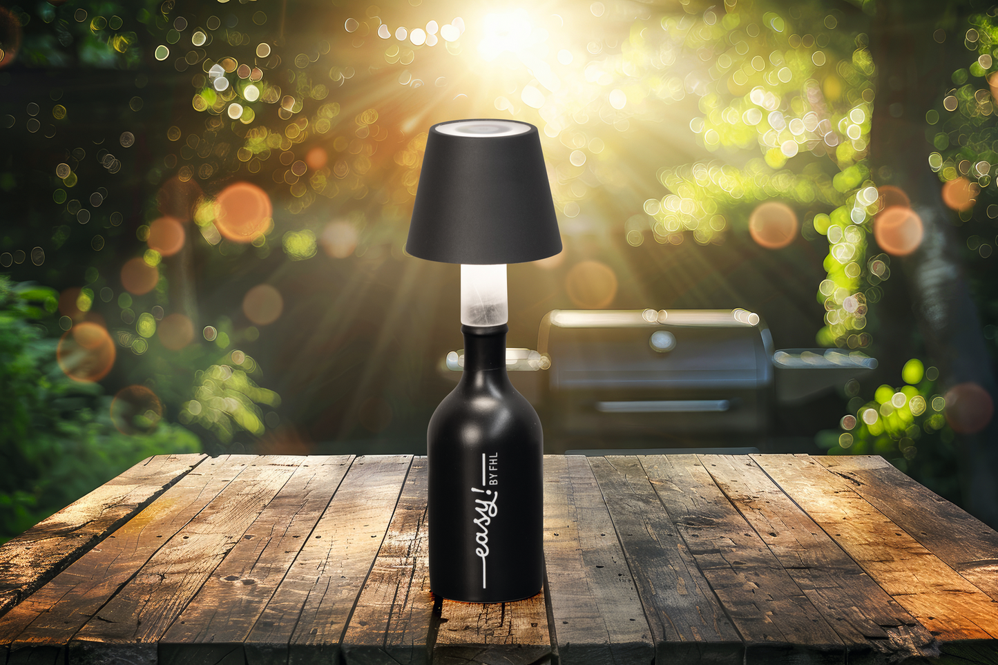 Flaschenlampe FIOCCO grau RGB
