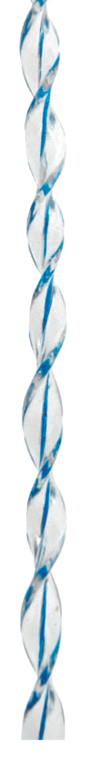 Kordelvorhang SARA blau 100 x 220 cm