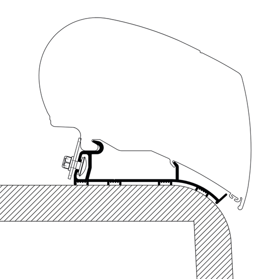 Adapter Hymer Roof-Nova 600 cm (S) (B)