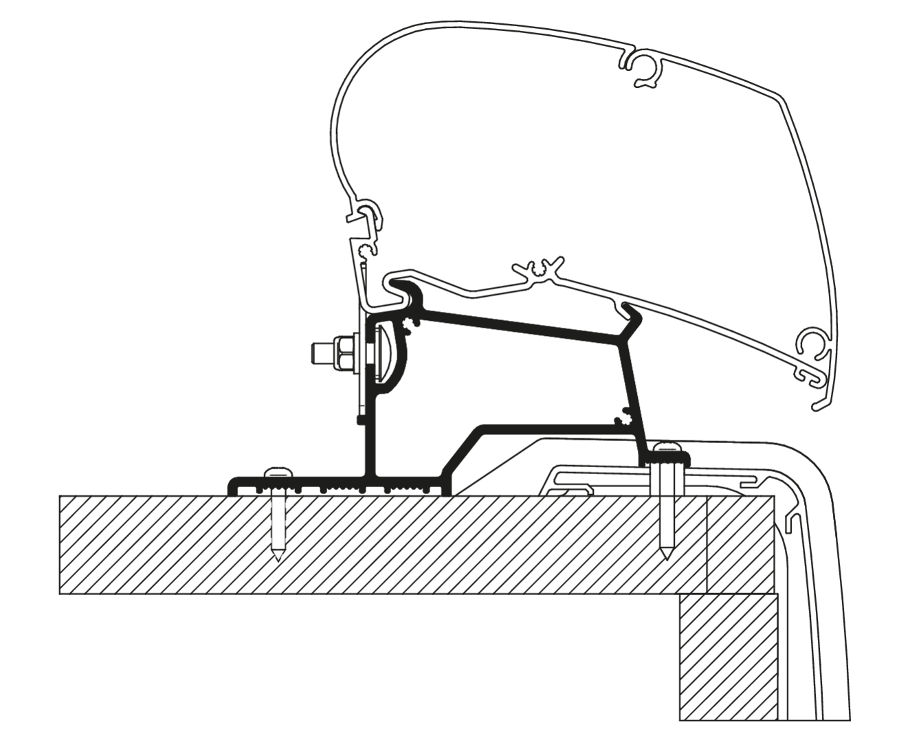 Rapido Serie C - V21 Adapter - 4.00m (S)
