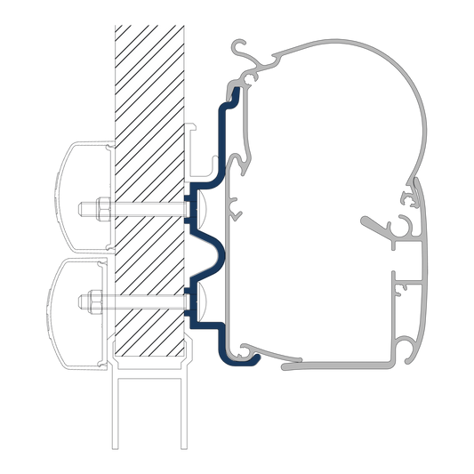 Adapter PW Hymer Camp 500 cm   (R)