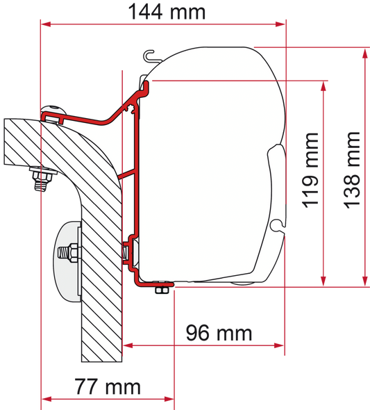Adapter Hymer Van-B2 350 (S)