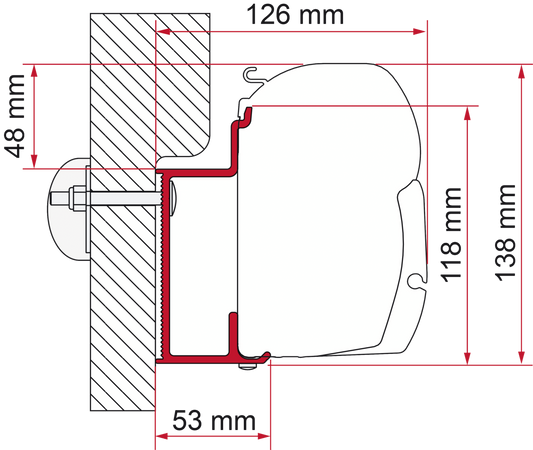 Adapter Eura Mobil-Karmann 450 cm (S)