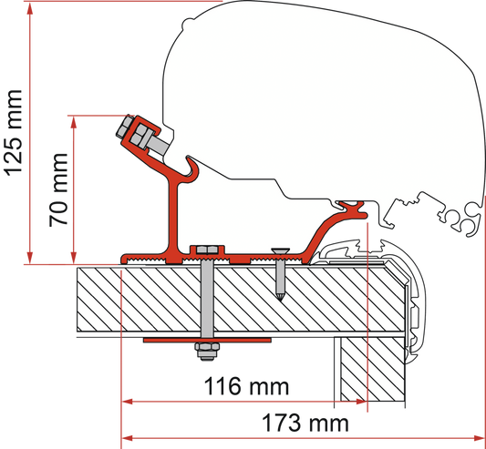 Adapter F80-F65 Carth.Malibu 340cm(S)(B)