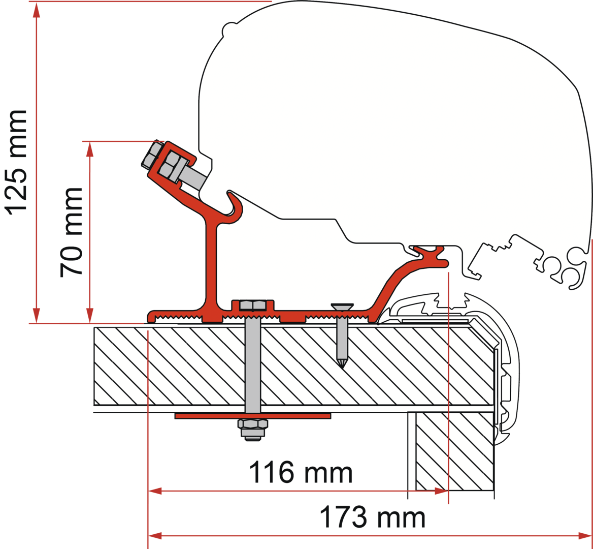 Adapter F80-F65 Carth.Malibu 450cm(S)(B)
