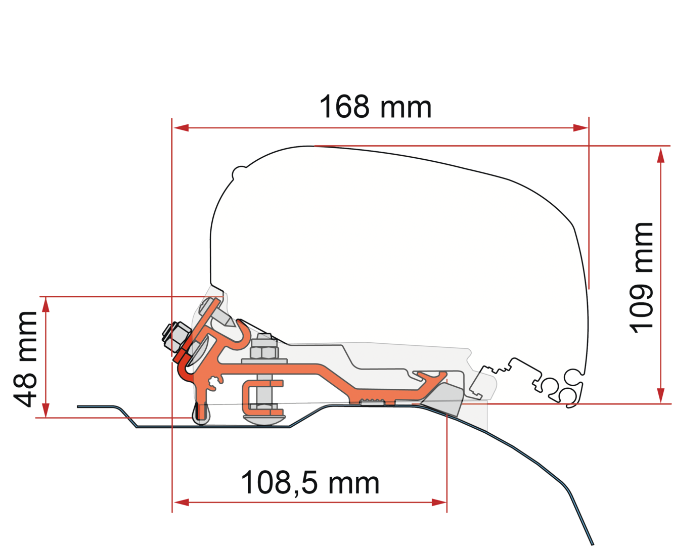 Kit Ducato Low Profile H2-L2/L3 schwarz