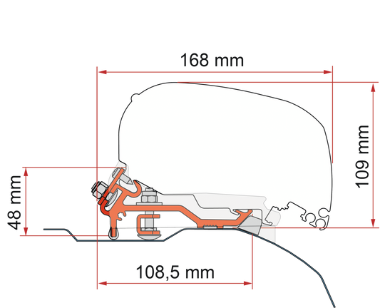 Kit Ducato Low Profile H2-L2/L3 schwarz
