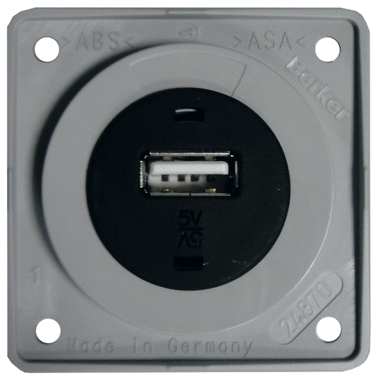 USB-Ladesteckdose anthrazit