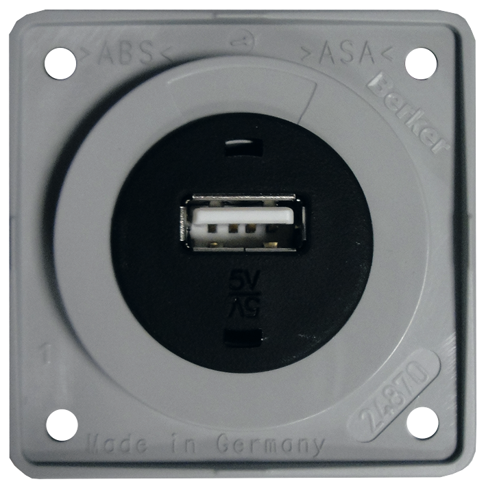 USB-Ladesteckdose anthrazit NV (A)