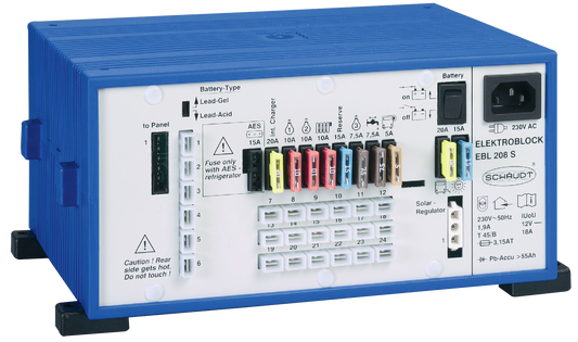 Elektroblock EBL 208 mit Kontrolltafel
