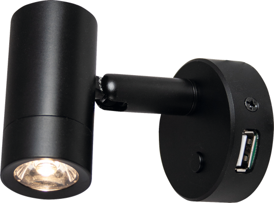 LED-Spot Mini Tube D4 satin-schwarz