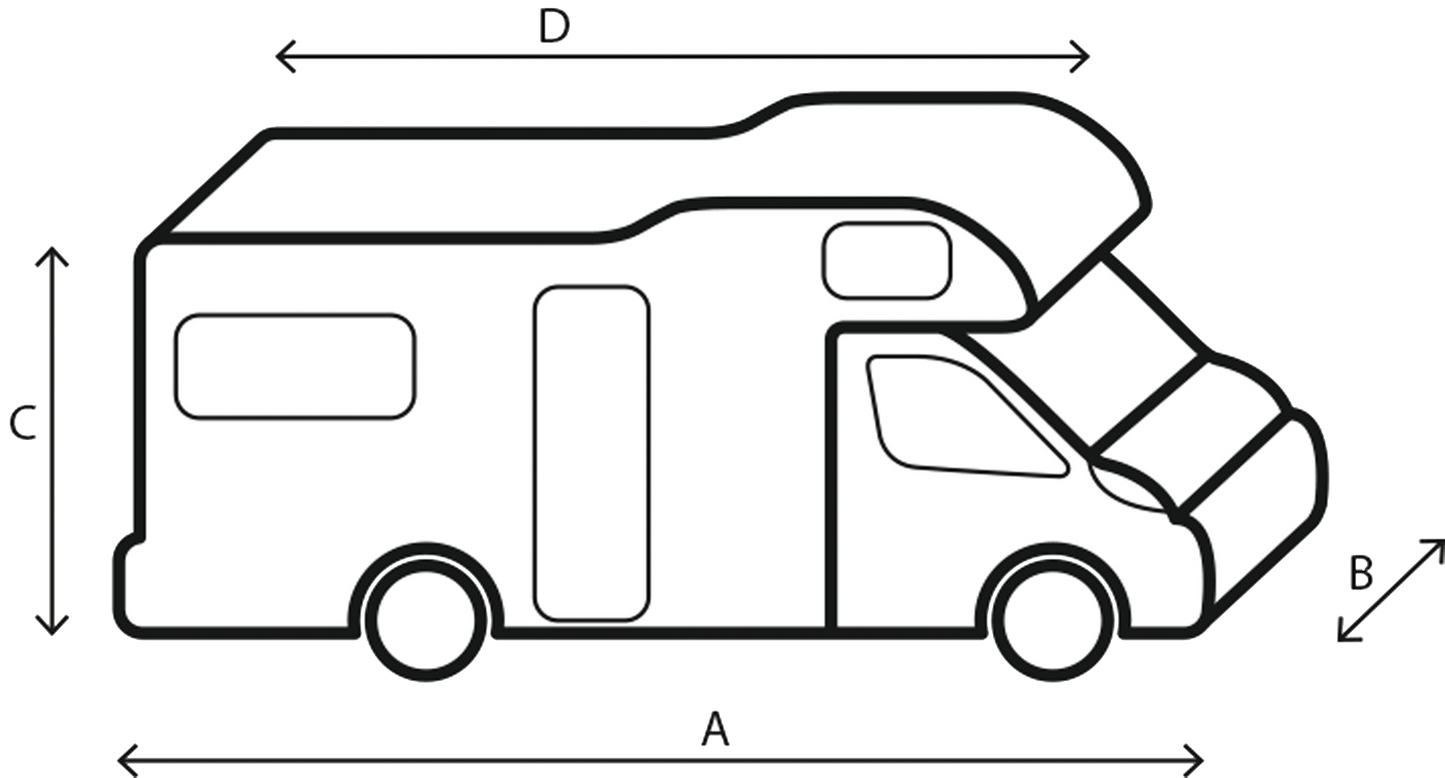 Schutzhülle Reisemobil 550 - 600 cm