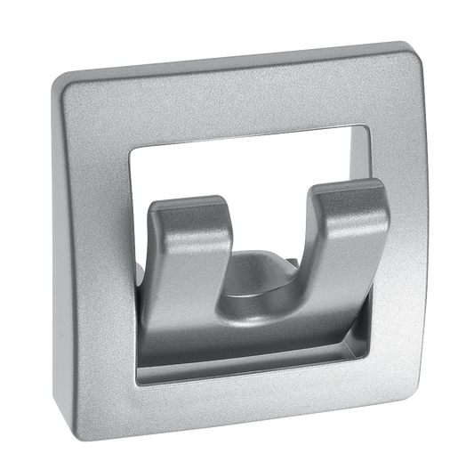 Garderoben-Haken 2-fach silber NV