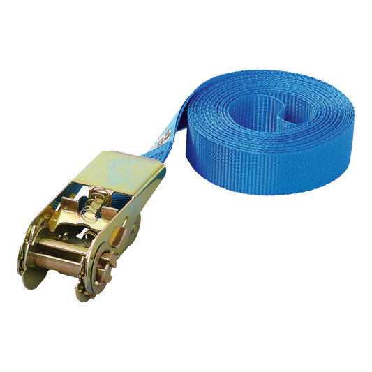 Verzurrgurt mit Ratsche blau 5 m