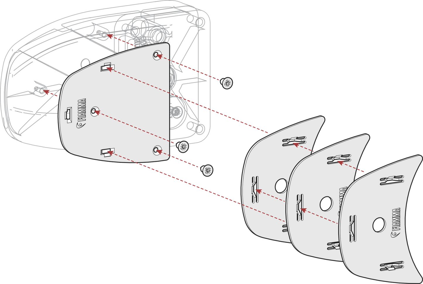 Kit Spacer Safe Door ab 2017 weiß