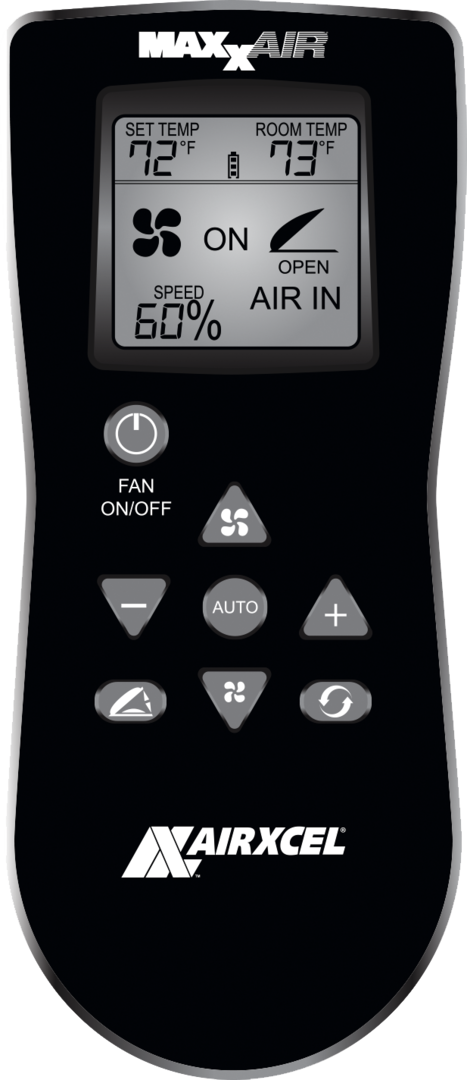MAXXAIR MaxxFan Deluxe Black-Smoke