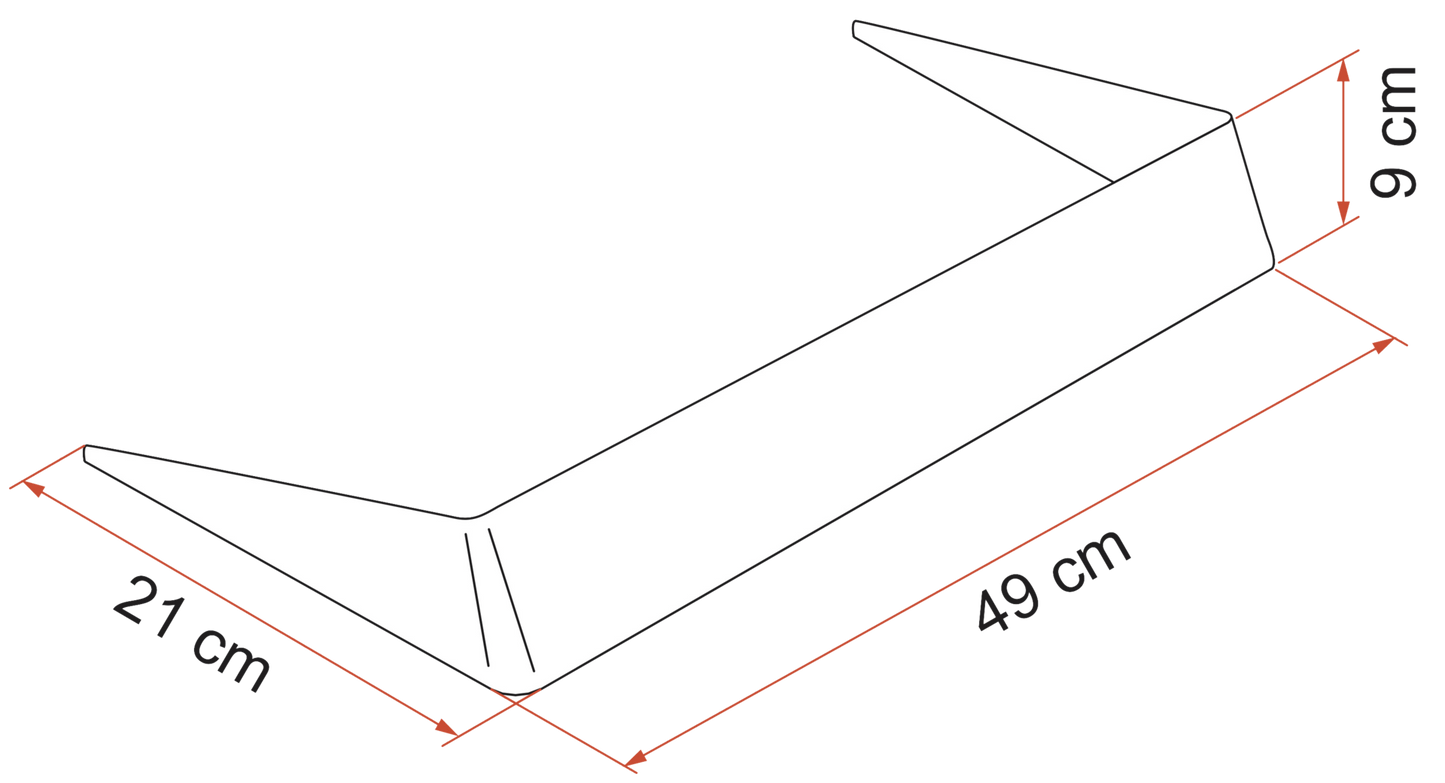 Spoiler 40 cm