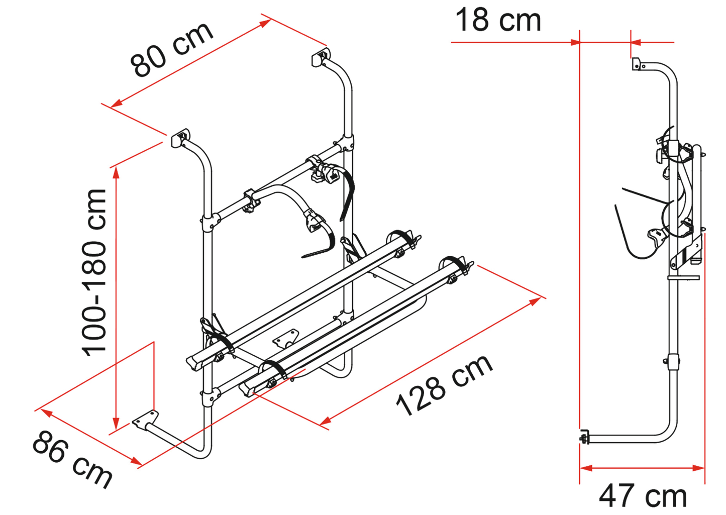 CARRY-BIKE Caravan Universal (S)