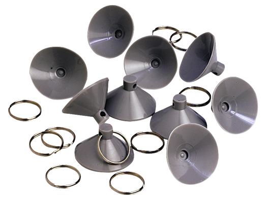Saugnäpfe mit Ringen 10er Pack