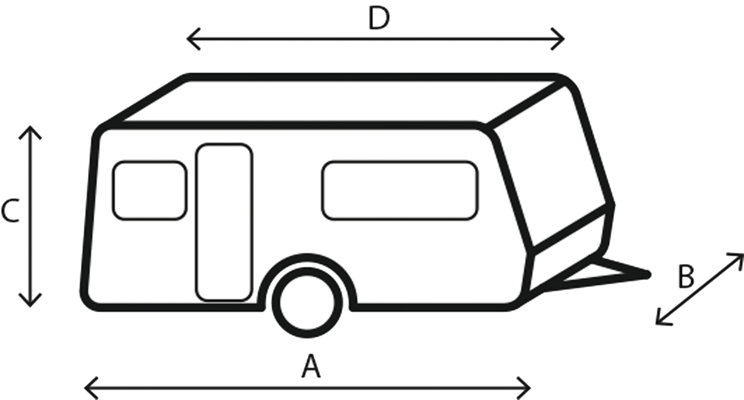 Schutzhülle Caravan 450 - 500 cm