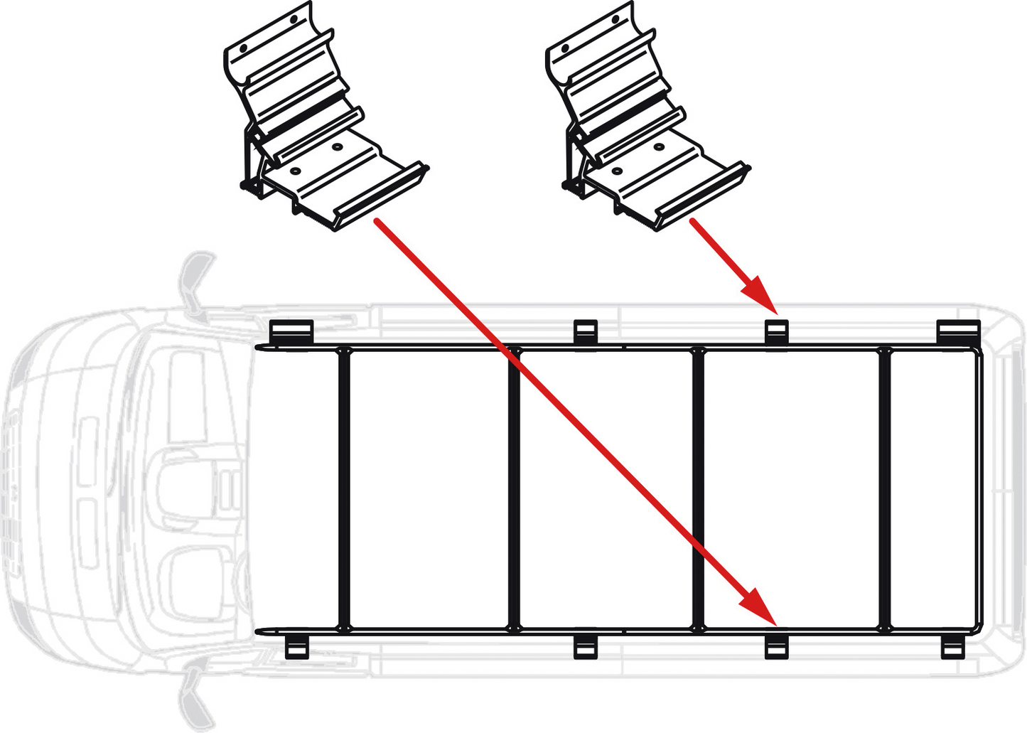 Kit ROOF-RAIL Ducato Extra
