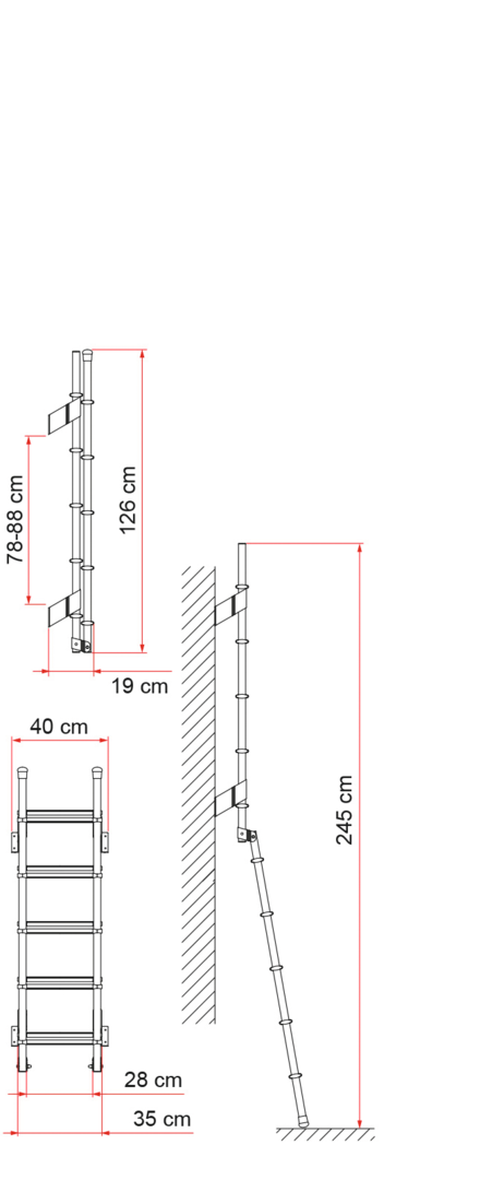 Heckleiter DELUXE 5D
