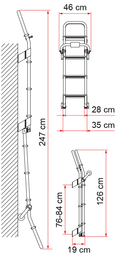 Heckleiter DELUXE 8