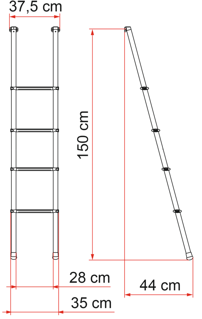 Aluminiumleiter DELUXE 4B