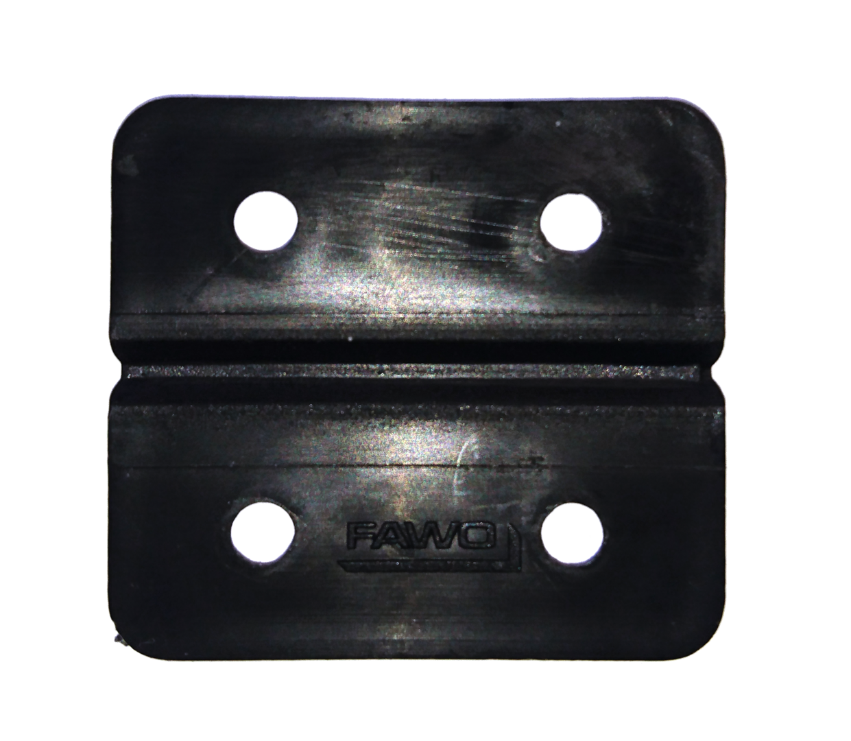 Kunststoff-Scharnier schwarz (4er-Pack)