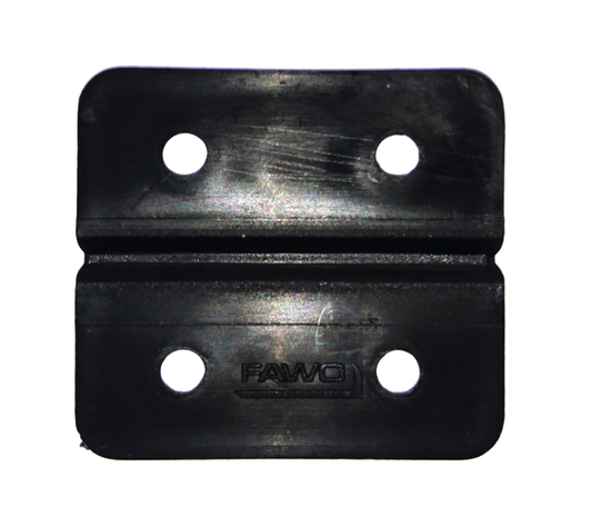 Kunststoff-Scharnier schwarz (4er-Pack)