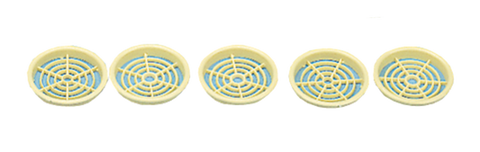 Lüftungsrosette 60 mm (5er-Pack)