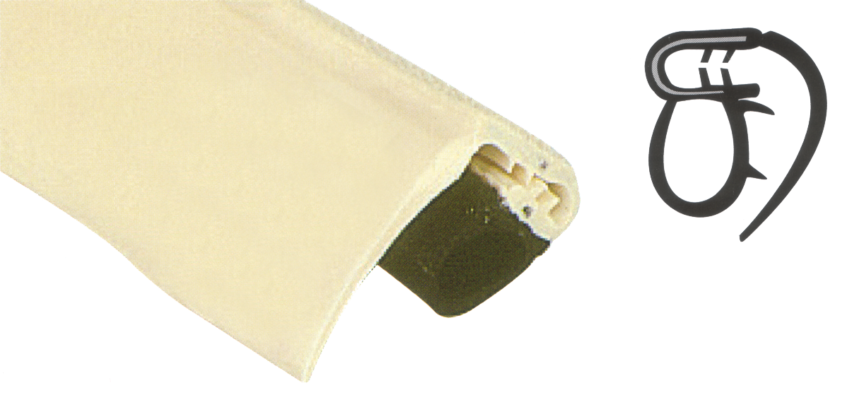 Kunststoff-Profil creme (per m)