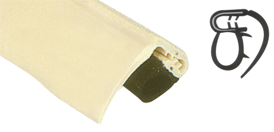 Kunststoff-Profil creme (per m)