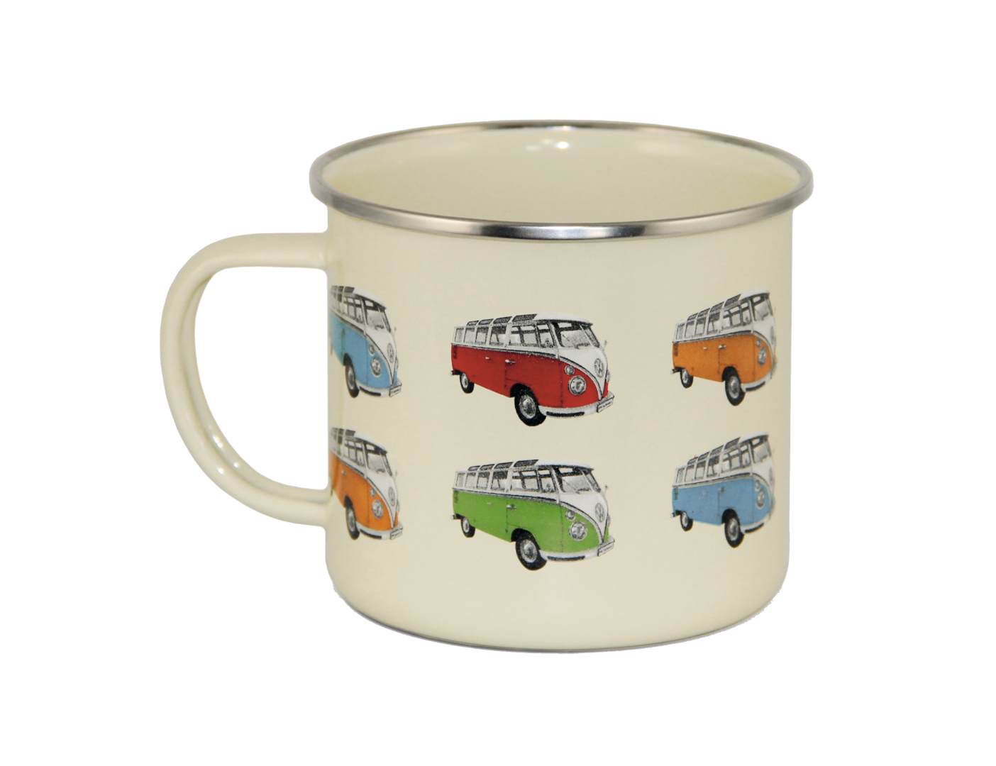 VW Collection Emaille Tasse weiß (R)