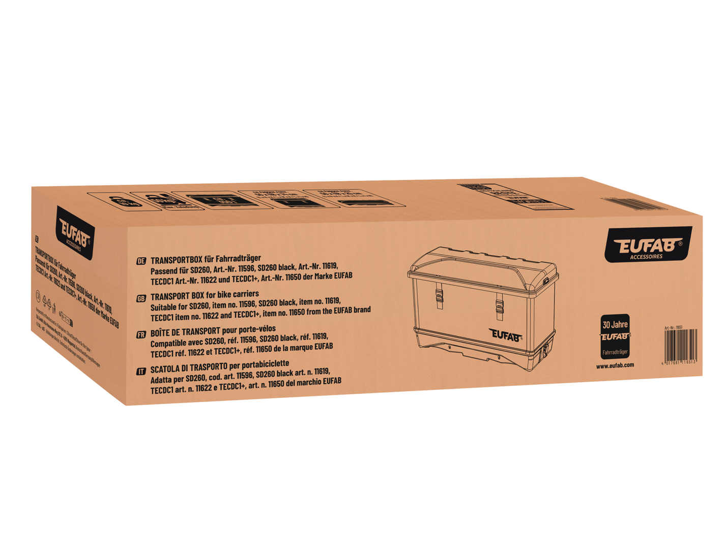 EUFAB Transportbox Fahrradträger 350l